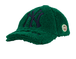 Gucci x MLB NY Baseball Cap, Wool, Green, MII, Sz M, DB, 3*